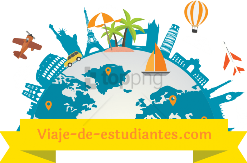 Feliz Dia Mundial Del Turismo Png Image With Transparent - Travel Technologies Clipart (850x562), Png Download