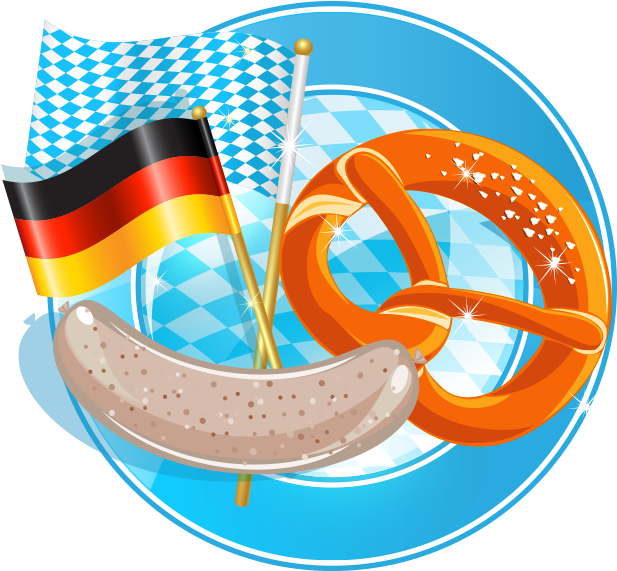 Vector Black And White Library Collection Of High Quality - Oktoberfest Food Clip Art - Png Download (763x570), Png Download