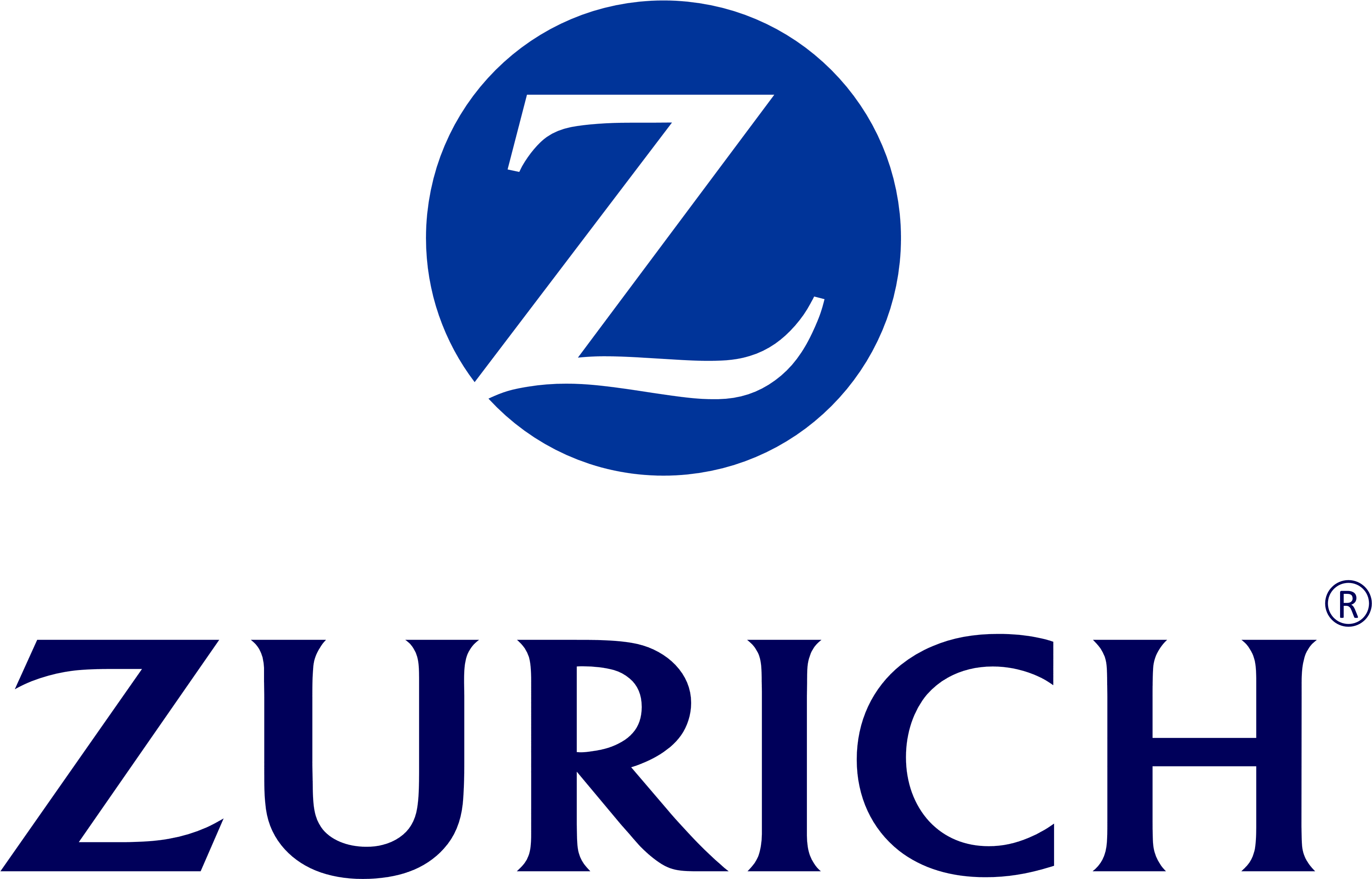 Zurich Insurance Logo - Logo Zurich Seguros Png Clipart (3490x2400), Png Download