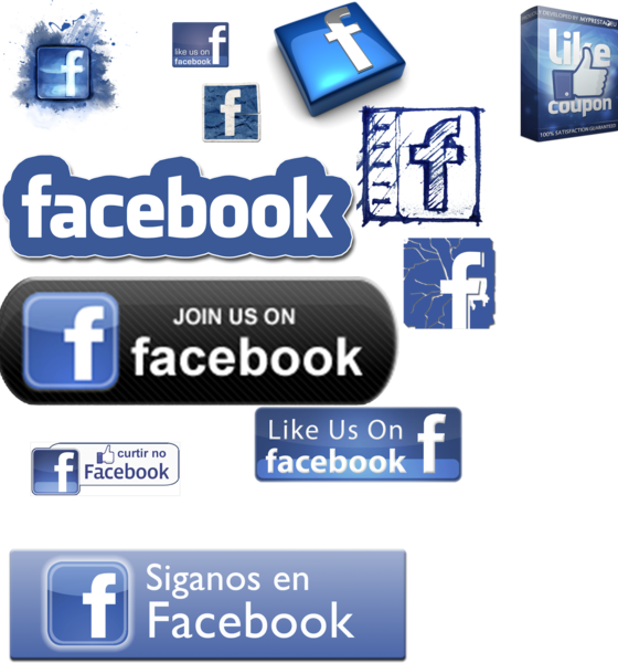 Facebook Icons Pack - Like Us On Facebook Clipart (560x600), Png Download