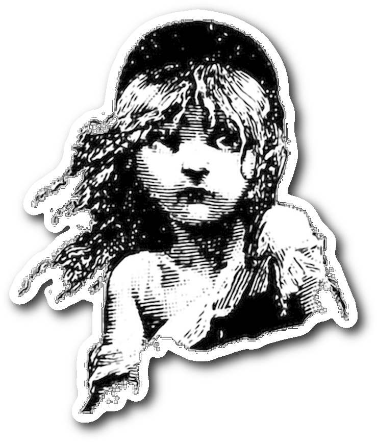 Les Mis Cosette Drawing Clipart (1064x1064), Png Download