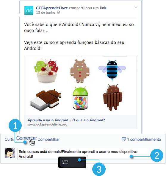 Passos Para Comentar Algo - Android Ice Cream Sandwich Clipart (567x623), Png Download