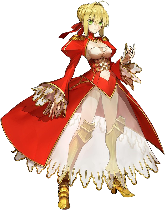 Fate/extra, Fate/extra Ccc, Fate/extella - Nero Claudius Fate Extella Clipart (680x840), Png Download