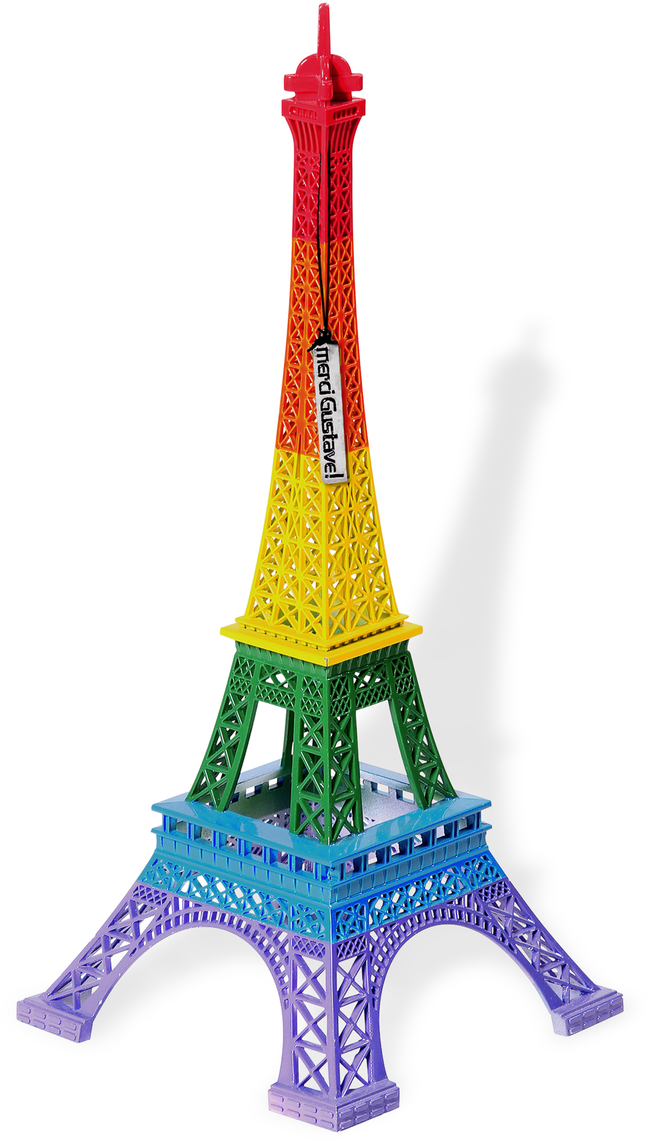 Rainbow Eiffel Tower - Pagoda Clipart (1273x2241), Png Download