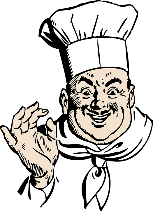 Koki Vektor Png - Italian Chef Clipart (525x720), Png Download