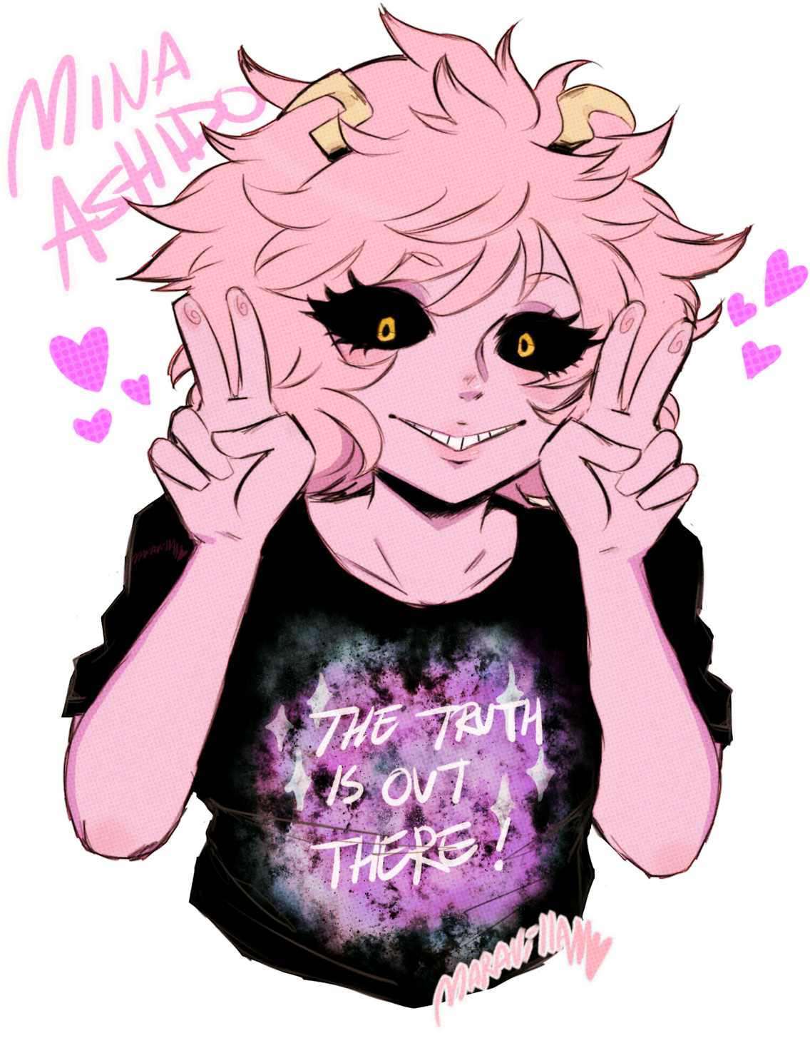 “it's Ya Girl, Mina Ashido I Had A Blast Today Drawing - Transparent Mina Ashido Png Clipart (1280x1493), Png Download