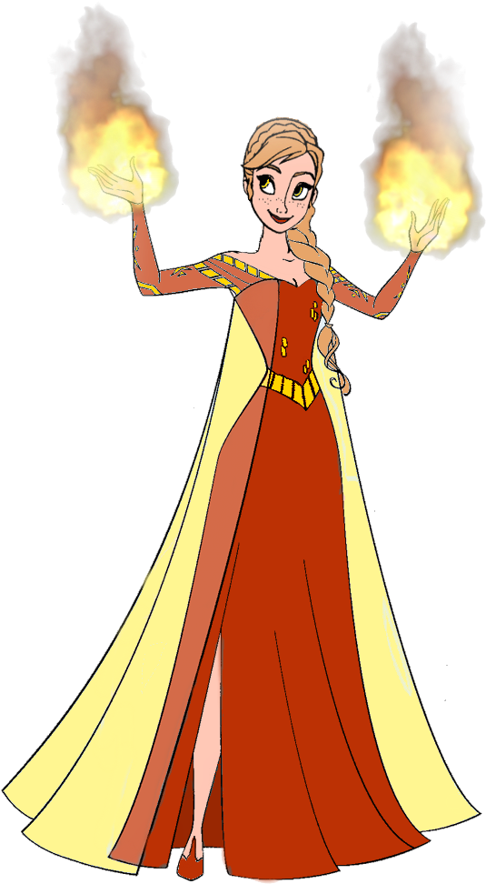 Anna The Fire Princess , Png Download - Anna The Fire Princess Clipart (535x972), Png Download