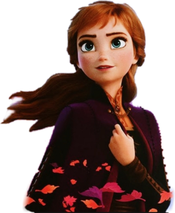 #frozen2 #princessanna #anna #elsanna - Anna's New Hair Frozen 2 Clipart (595x723), Png Download
