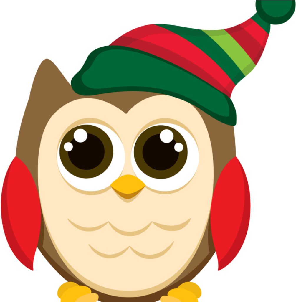 Christmas Owl Clipart Clip Art Patterns Holiday Themes - Owl Christmas Clipart - Png Download (1005x1025), Png Download