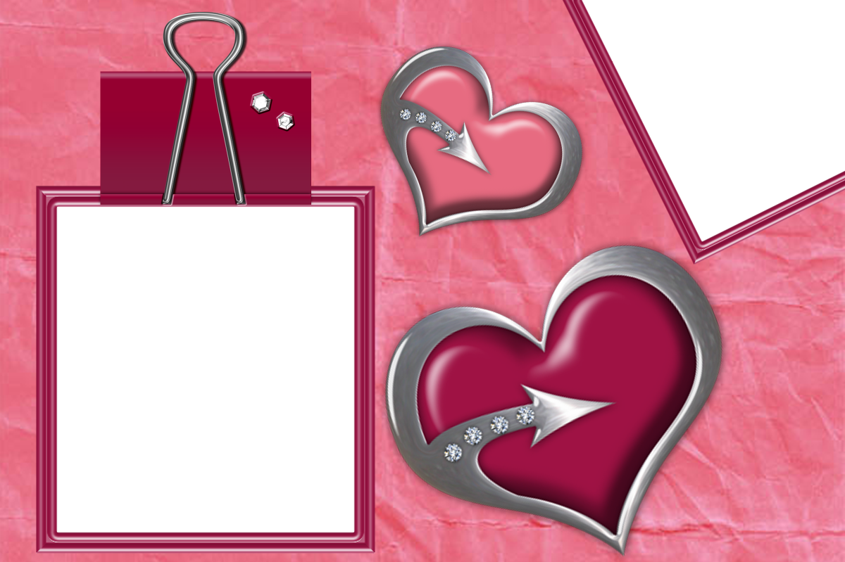 Marcos Para Fotos Con Corazones - Cuadros De Corazones Para Clipart (1200x799), Png Download
