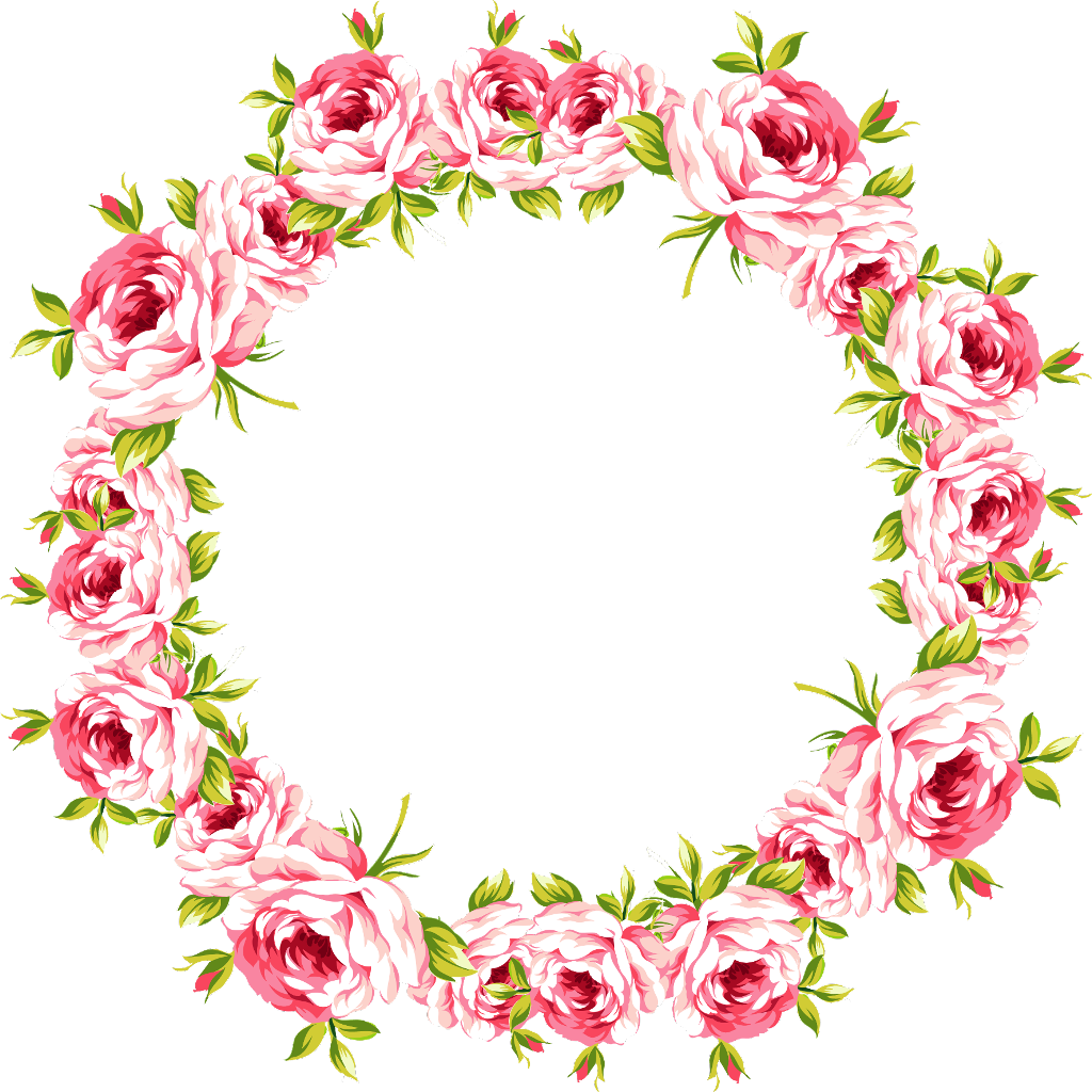 #frame #marco #flores #flower #hear #love #cute #corazon - Frame De Flores Png Clipart (1024x1024), Png Download