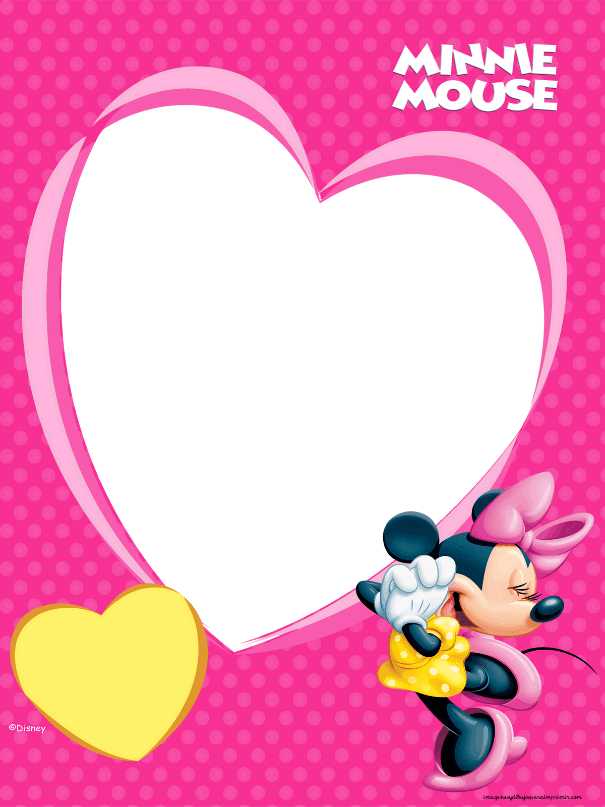 Marcos De Minnie Para Imprimir - Caratula De Minnie Mouse Clipart (1200x1600), Png Download