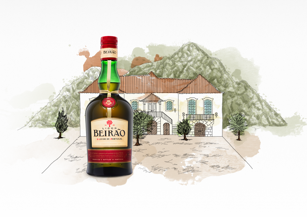 O Licor, Antes De Se Chamar Beirão, Já Se Fabricava - Glass Bottle Clipart (990x700), Png Download