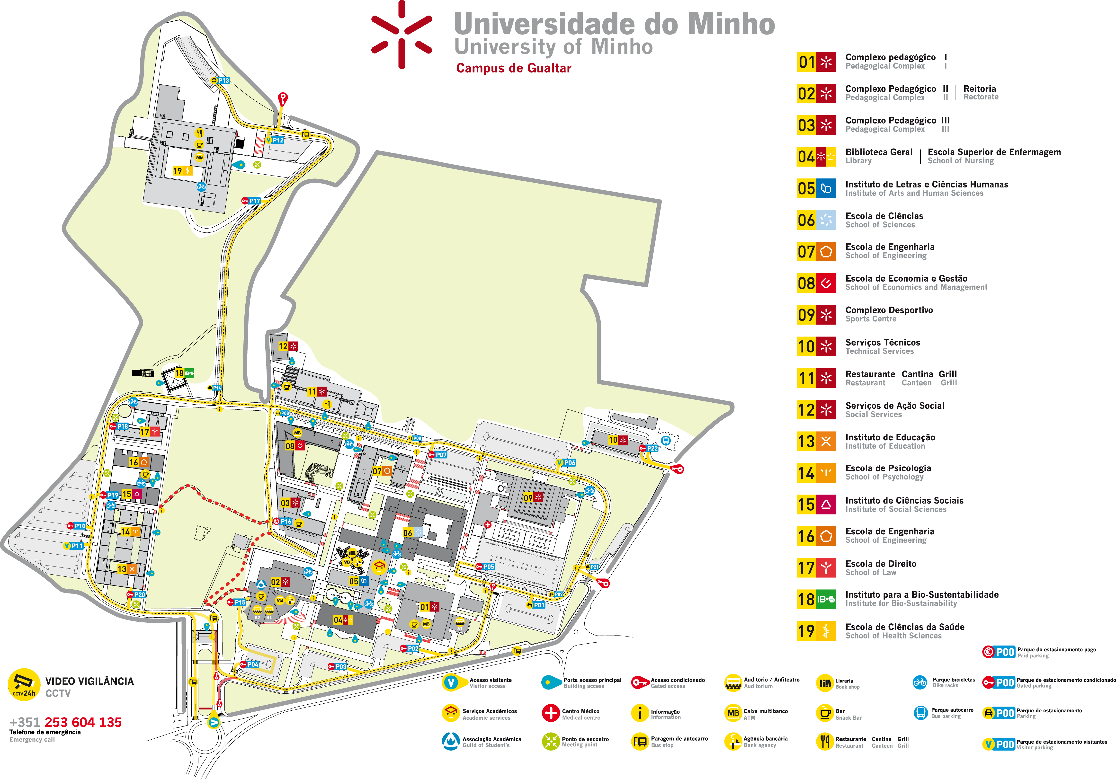 Gualtar Campus - Universidade Do Minho Azurem Clipart (4589x3204), Png Download