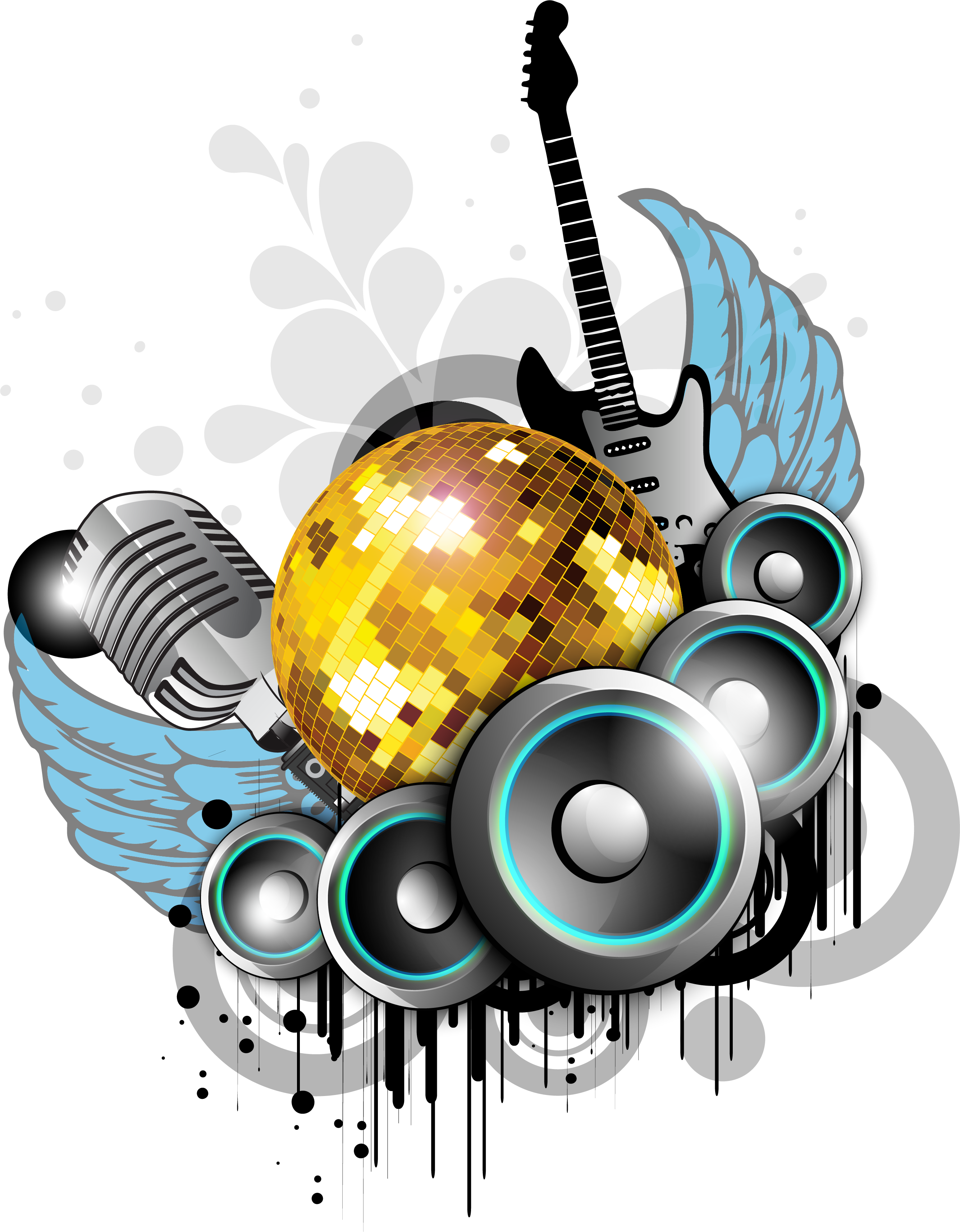 Background Music Party Music Background Design Png Clipart