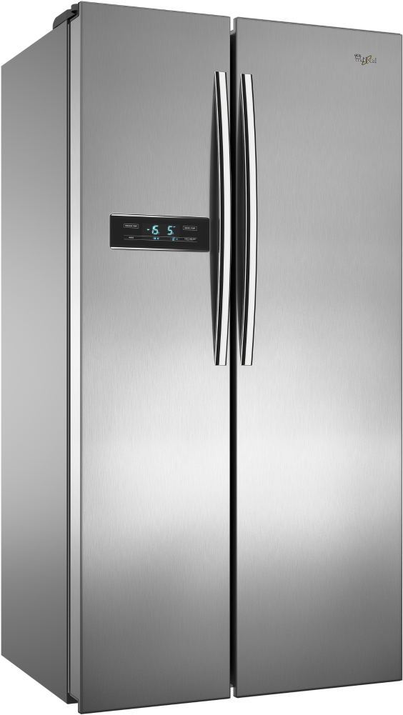 Refrigerador Side By Side - Whirlpool Wri51aktww Clipart (571x1000), Png Download