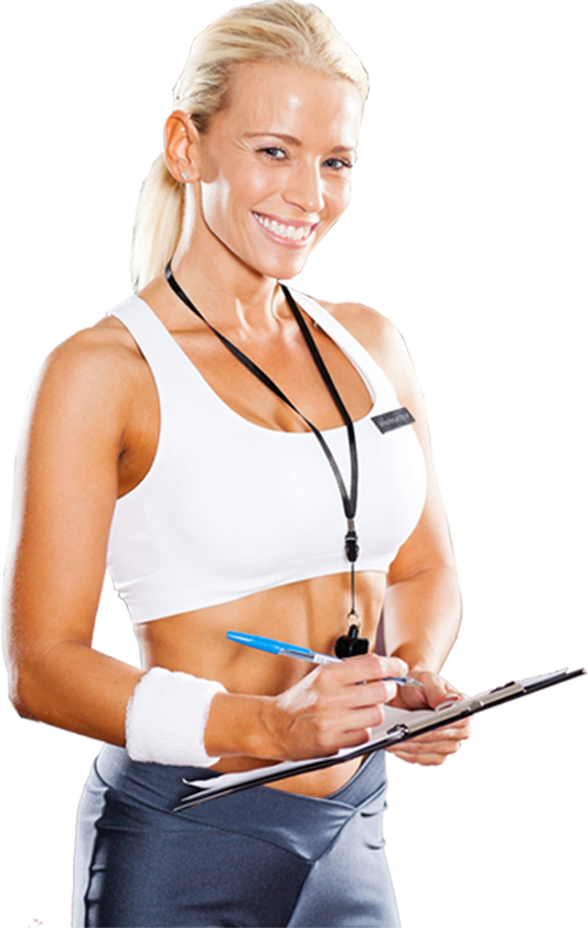 Personal Trainer Woman Png Clipart (533x841), Png Download