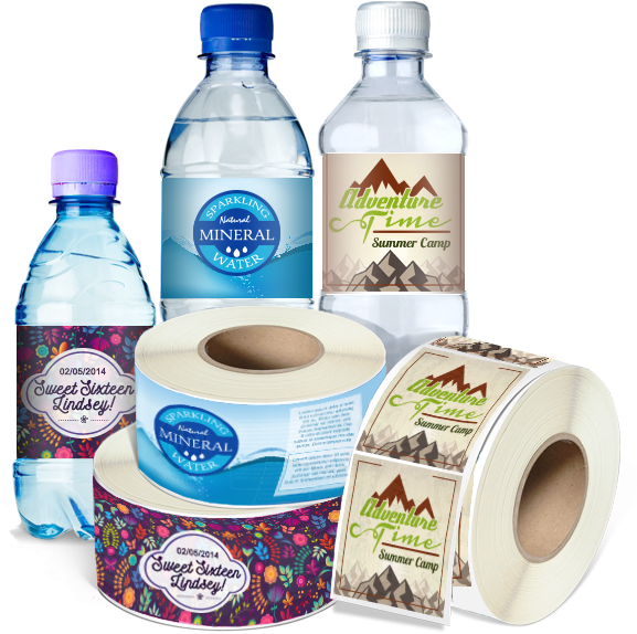 Stickers And Labels Are Used In Everyday Products, - Bottle Label Rolls Clipart (600x600), Png Download