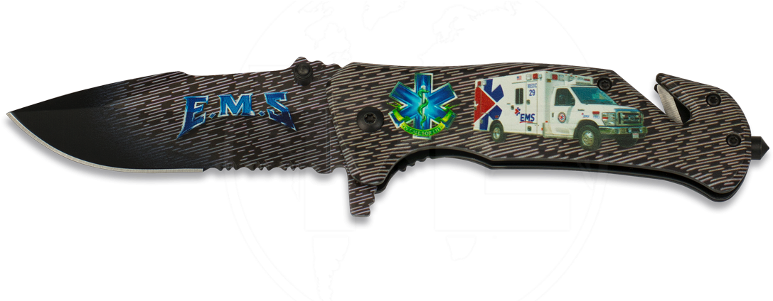 Navaja Asistida Rescate Ambulancia Cruz Vida 3d - Rifle Clipart (1140x423), Png Download