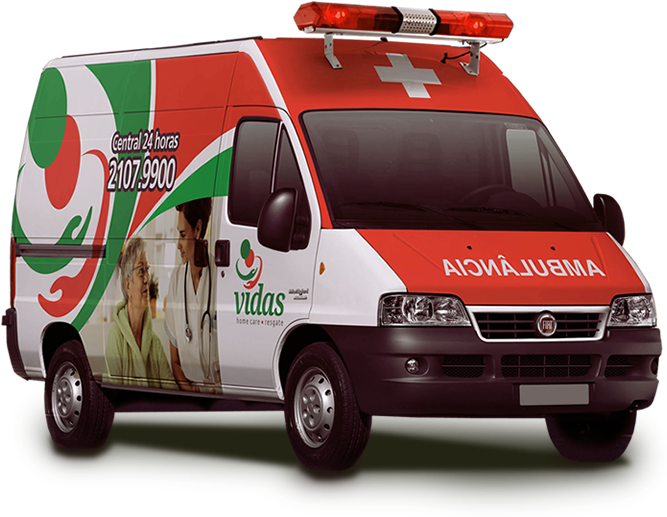 Contamos Com Uma Frota De Ambulâncias Novas E Totalmente - Ambulance Clipart (667x517), Png Download