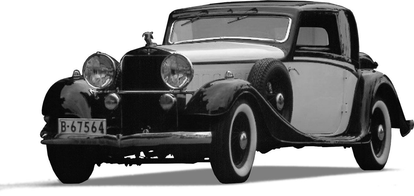 Antique Car Clipart (1405x665), Png Download