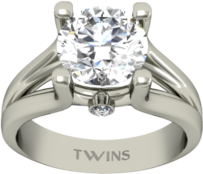 Anillo De Pedida Complicity Illusion - Diamantes Anillos Clipart (600x600), Png Download