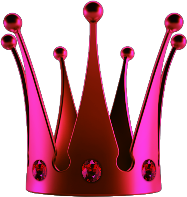 #crown #corona #pink #rosado #rosada #ruby #rubi #queen - Prince Clipart (1024x1024), Png Download