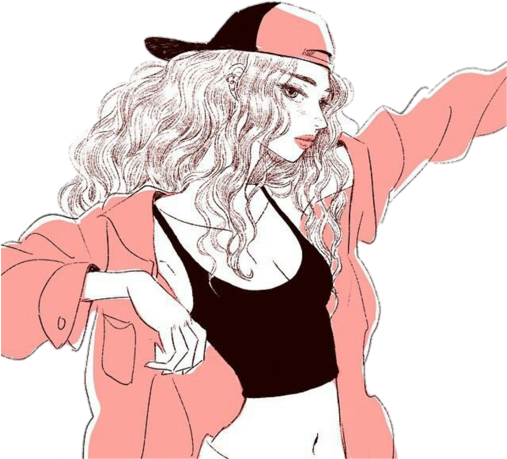 #tumblr #nena #chica #woman #girl #mujer #dibujo #diseño - Skater Hands Tumblr Drawing Clipart (1024x1024), Png Download