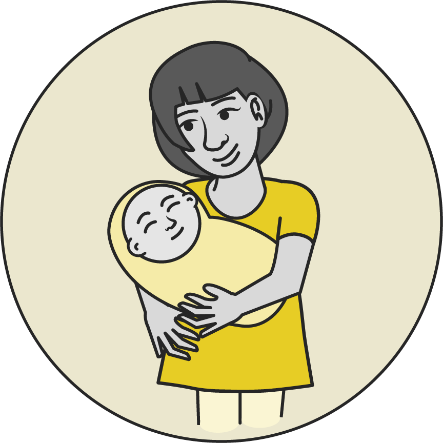 Salud Maternoinfantil - Cartoon Clipart (864x864), Png Download