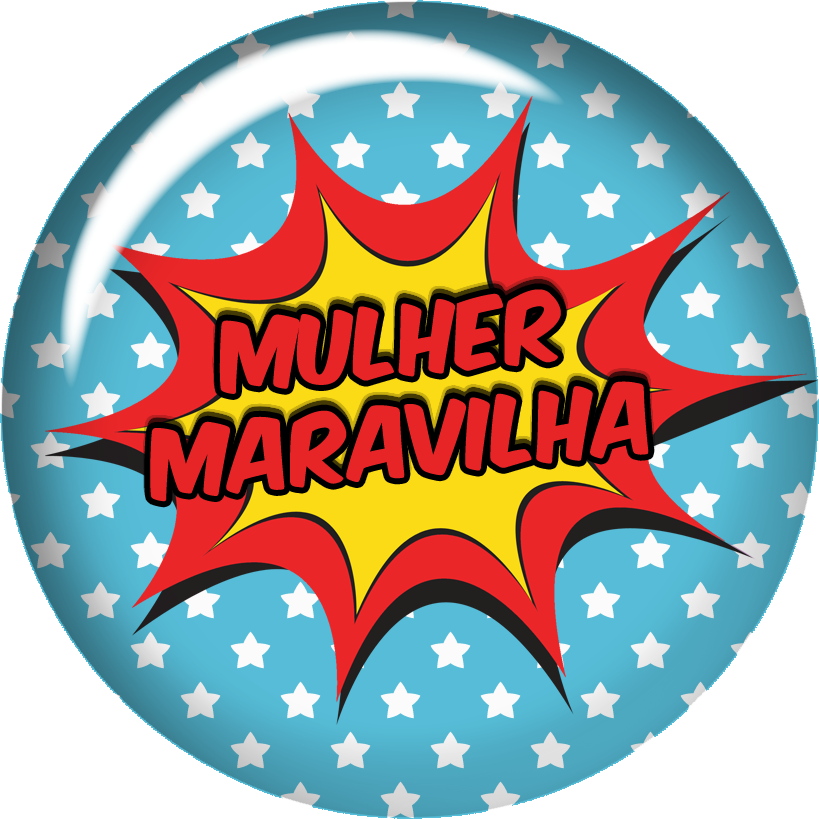 Blog De Gifs Y Imágenes - Topper Mujer Maravilla Para Imprimir Clipart (819x819), Png Download