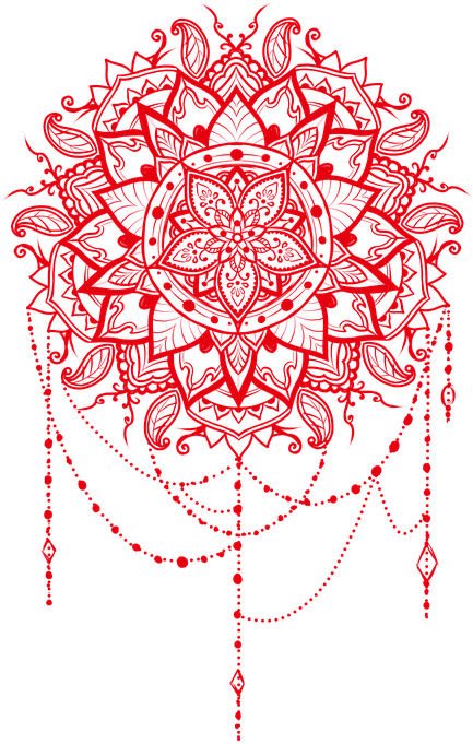 Mandala Pretty Design Pattern Ornament Floral - Free Animal Mandala Svg Clipart (514x720), Png Download