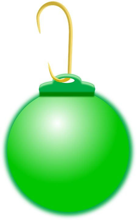 Bola De Natal, Verde, Natal, Decoração, Rodada - Green Ornament Clip Art - Png Download (450x720), Png Download