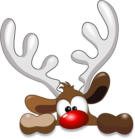 Christmas Donations Clip Art - Reindeer Christmas Clipart - Png Download (516x599), Png Download