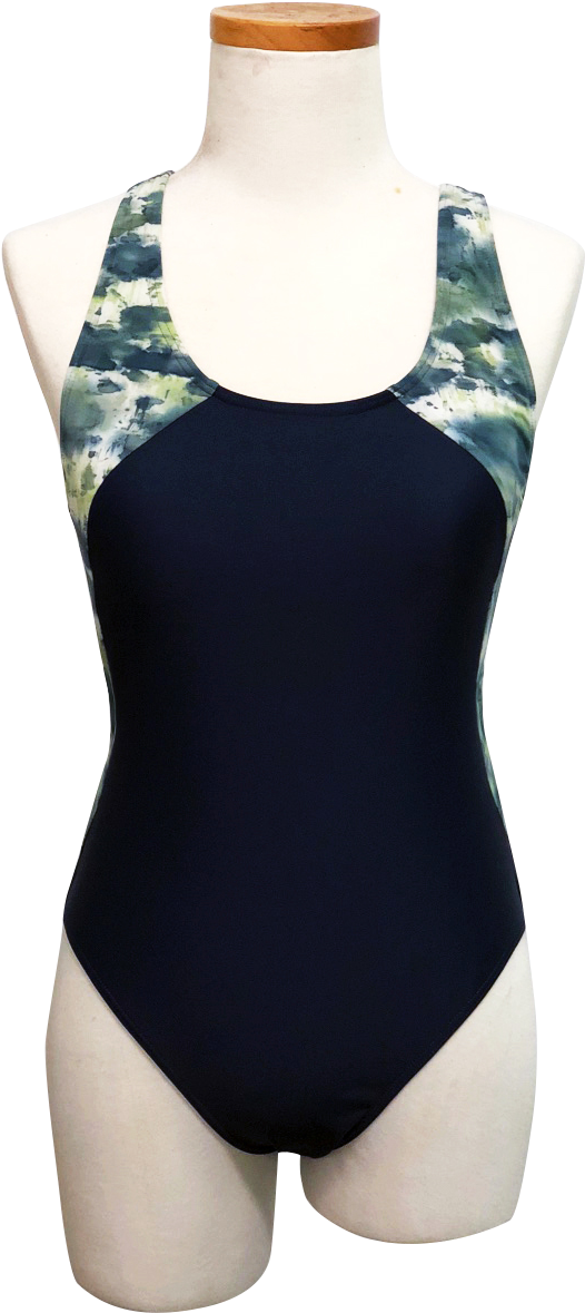 Women's Sporty Racing Swimsuit - Maillot Clipart (960x1280), Png Download