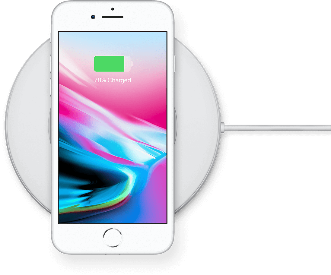 A Wireless World - Айфон 8 Беспроводная Зарядка Clipart (1097x912), Png Download