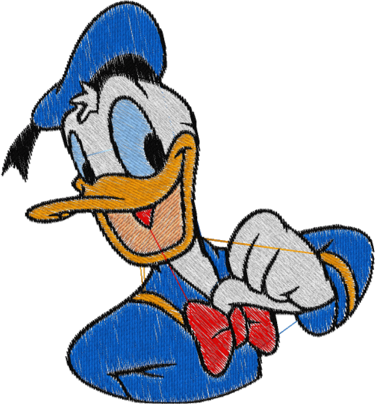 Donald Duck, Duck, Minnie Mouse, Beak, Bird Png Image - Donald Duck In A Circle Clipart (800x800), Png Download