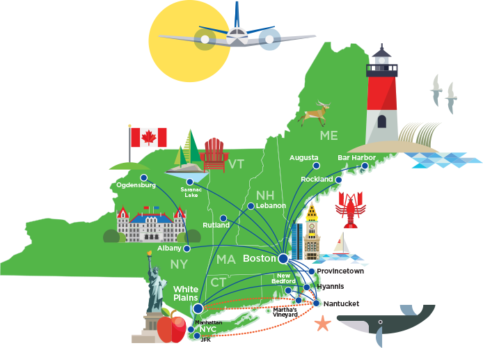 Cape Air Flights New England - Rutland Vermont Airport Clipart (694x500), Png Download