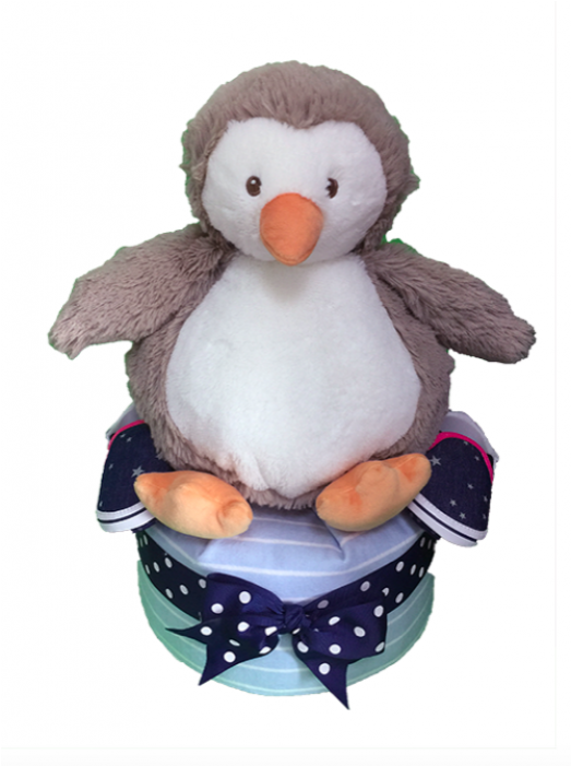 Diaper Cake 1 Tier - Penguin Clipart (700x700), Png Download