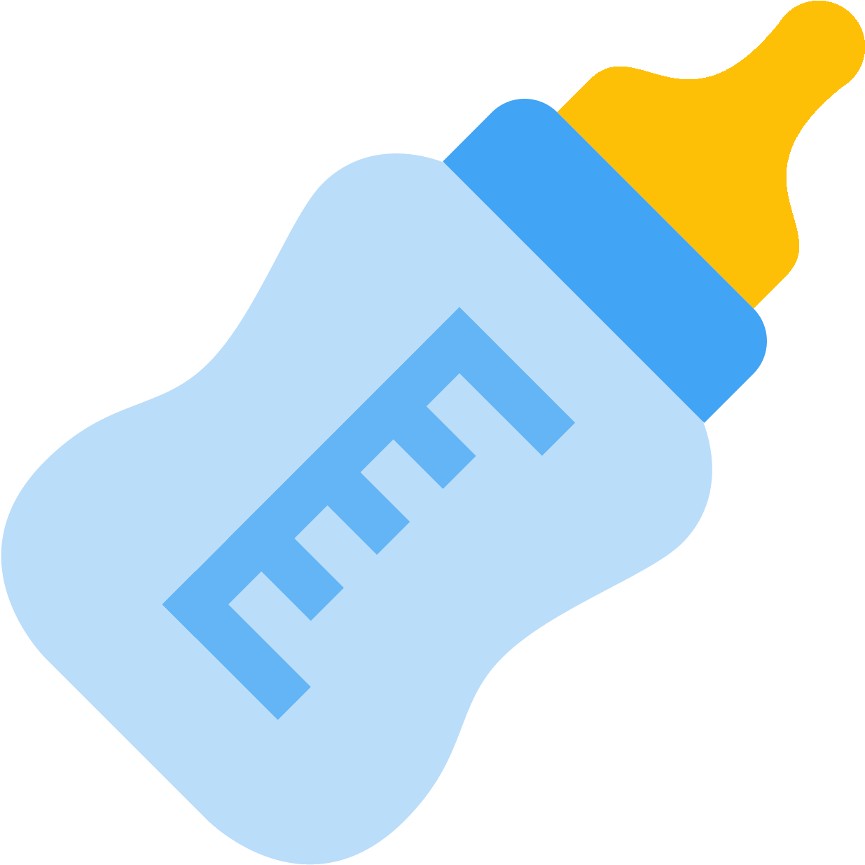 Mamadeira Emoji Png - Blue Baby Bottle Clipart Transparent Png (1600x1600), Png Download