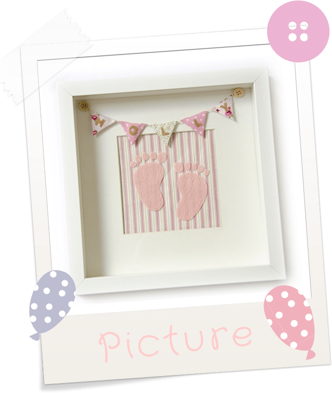 Image Of Personalised Baby Bunting Frame - Picture Frame Clipart (665x787), Png Download