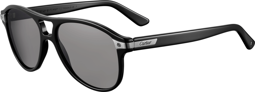 Gafas De Sol Cartier Vista Lateral - Cartier Santos Acetate Sunglasses Clipart (1024x370), Png Download