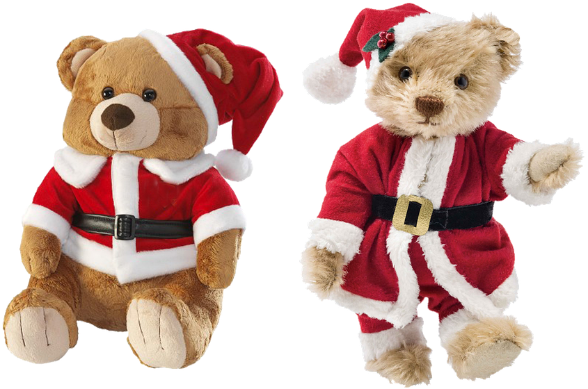 Teddy Bear, Nicholas, Isolated, Christmas, Soft Toy - Transparent Christmas Teddy Bear Png Clipart (960x600), Png Download