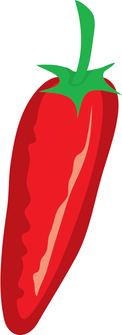 Red Pepper Vector Clip Art - Png Download (1262x1724), Png Download