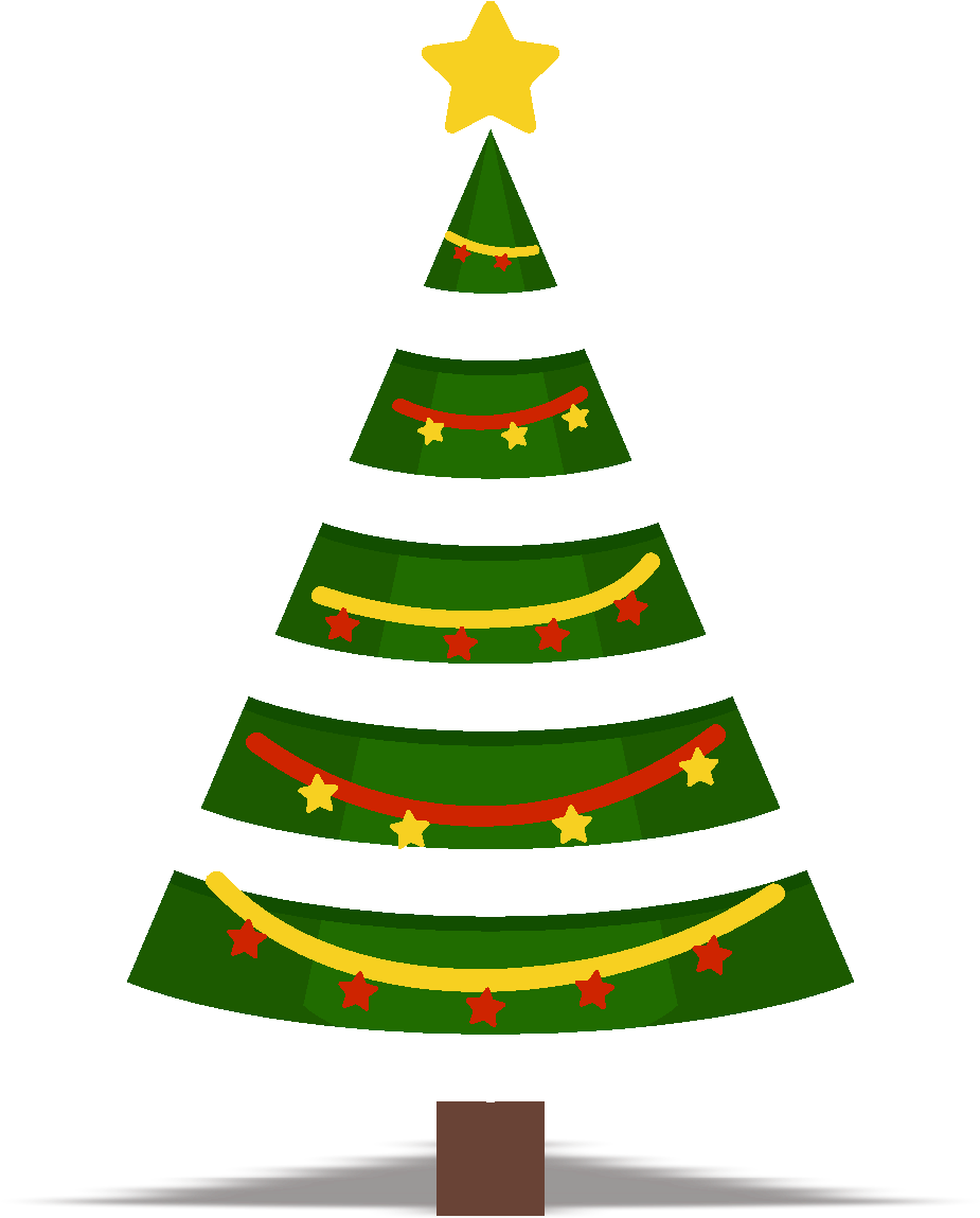 Christmas Tree Design Element Vector Png And Image - Christmas Tree Clipart (2001x2001), Png Download