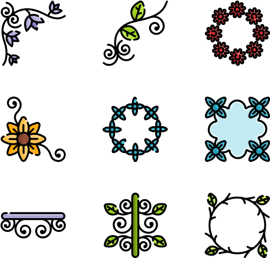 Floral Design - Icon Clipart (600x564), Png Download