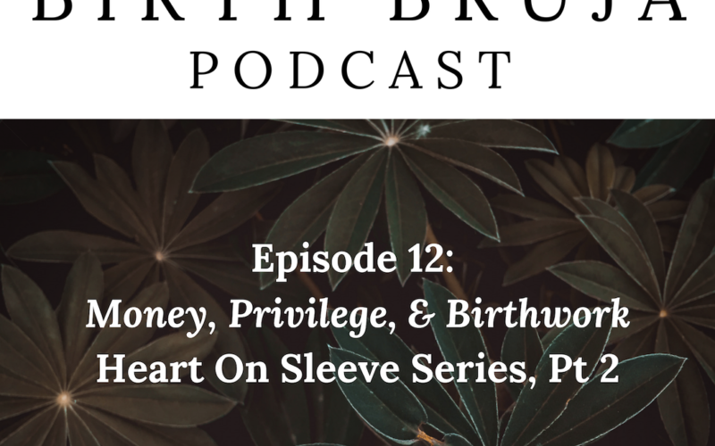12, Money, Privilege & Birthwork, Heart On Sleeve Series, - Graphic Design Clipart (800x500), Png Download