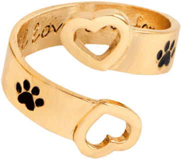 Huella De La Garra Del Amor Usted Anillo Para Siempre - Ring Clipart (558x744), Png Download