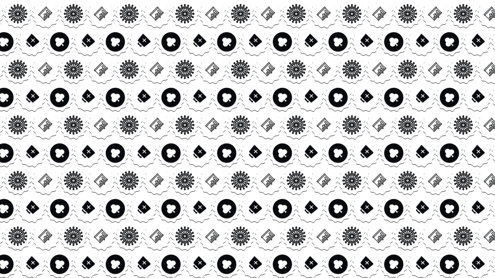 Text, Black, And, White, Pattern, Font, Design, Line, - Circle Clipart (1920x1080), Png Download