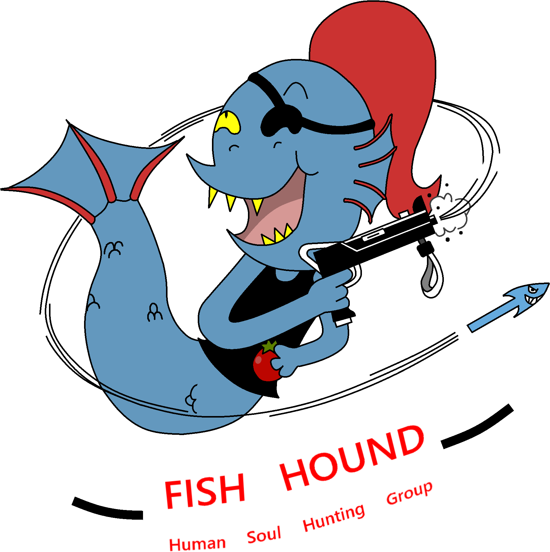 Fish Hound Special Forces - Cartoon Clipart (2209x2088), Png Download