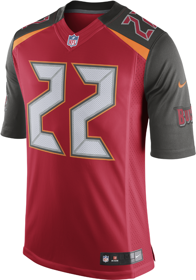 Nike Nfl Tampa Bay Buccaneers Men's Football Home Limited - Tampa Bay Buccaneers Jersey Clipart (1000x1000), Png Download